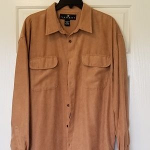 Mens L Consensus Suede shirt
